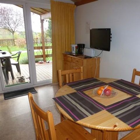 Chalet 5 personen - Chalet JONQUILLE - 2 Zimmer - überdachte Terrasse