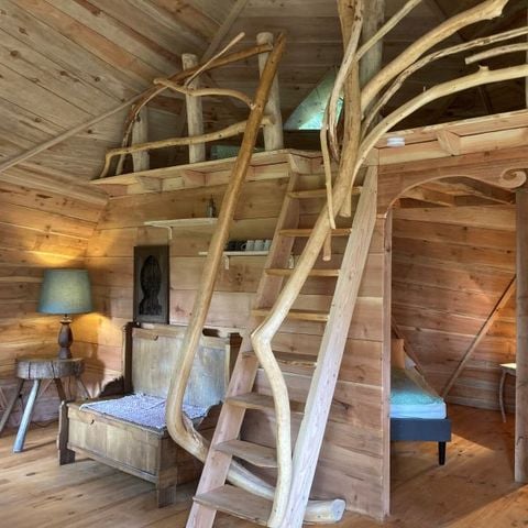 AUßERGEWÖHNLICHE UNTERKUNFT 4 Personen - L'ALCHIMISTE Gemütliches geodätisches Holzhaus 38m2 - 4 Personen