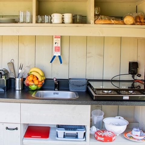 Safarizelt 6 Personen - ESTRELLA PARADIS Extra Lodge Nomad großer Komfort wie zu Hause 35m2 - 6 Personen