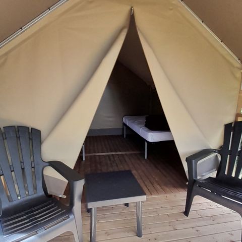 TENDA IN TELA E LEGNO 2 persone - Escursionista safari in mini-tenda