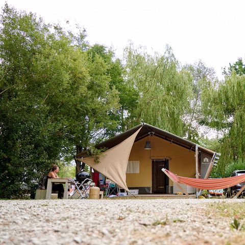 TENDA IN TELA E LEGNO 5 persone - Legno