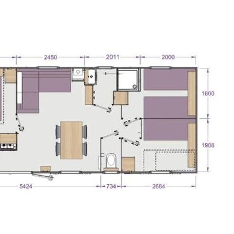 MOBILE HOME 6 people - Rapidhoe Lodge 90 - 3 bedrooms (2019)