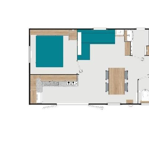 Mobilheim 6 Personen - Rapidhome Lodge 90 - 3 Schlafzimmer (2017)