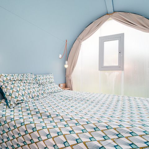 Bungalowtent 4 personen - Coco Sweet 17 m2 - 2 slaapkamers met overdekt terras / zonder sanitair