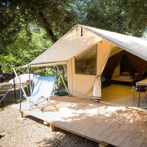 Safarizelt 4 personen - Lodge-Zelt 10 + 20 m² - 2 Zimmer / ohne Sanitäranlagen
