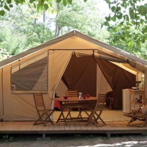 Safarizelt 4 personen - Lodge-Zelt 10 + 20 m² - 2 Zimmer / ohne Sanitäranlagen