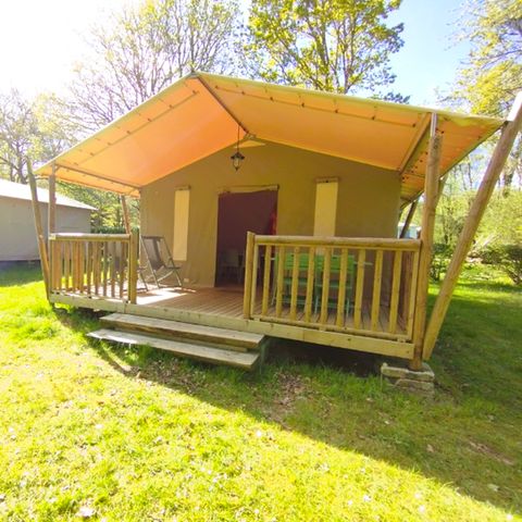 Safarizelt 5 personen - Wood Lodge - 2 Schlafzimmer - ohne Sanitäranlagen 5 pers.