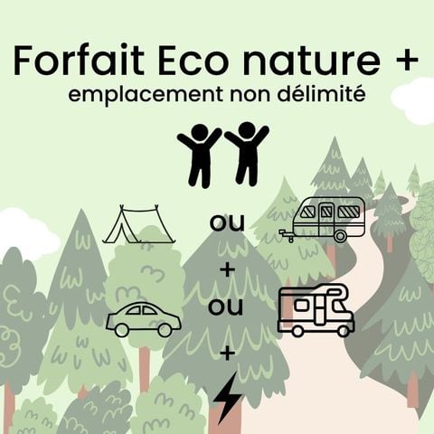 Kampeerplaats - Onbeperkte natuur met elektriciteit