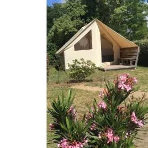 Tente en toile et en bois 4 personnes - LODGE TENTE - sans sanitaire