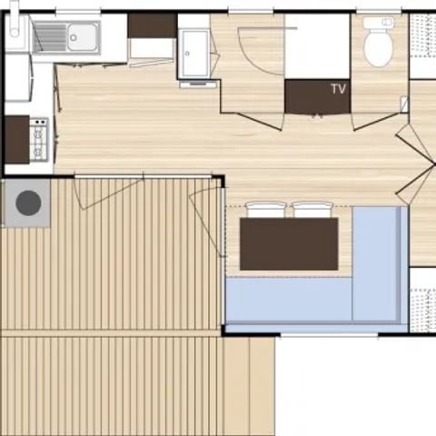 BUNGALOW 4 personnes - ECO 27 m²