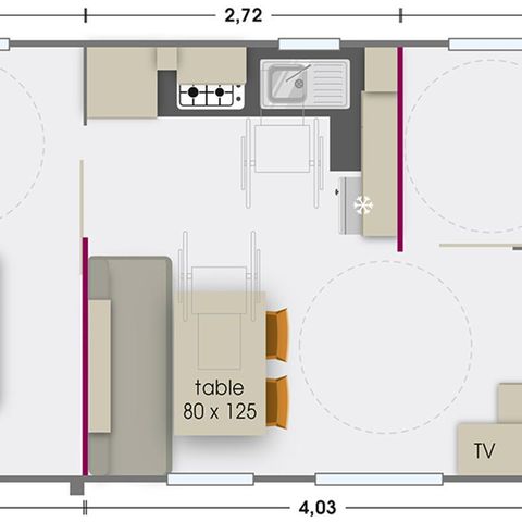 Mobilheim 4 Personen - PMR
