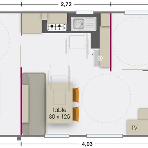 Mobilheim 4 Personen - PMR