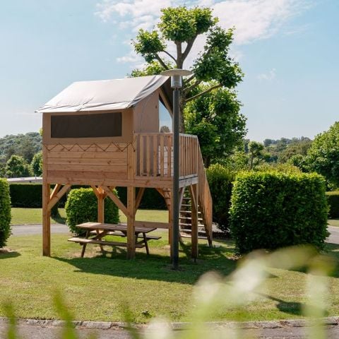 Accommodatie 2 personen - Natuurtent op palen Standaard 7,2 m² - zonder sanitair