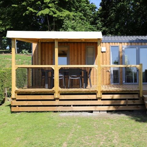 BUNGALOW 6 personnes - Confort 32m² - 3 chambres + terrasse semi-couverte