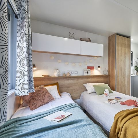 Mobilheim 6 Personen - Mobil Home Premium 32 m² - (2 Zimmer 2 Badezimmer) + Terrasse