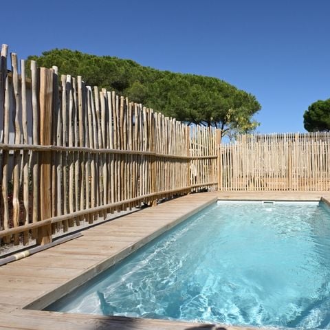 Mobilheim 6 personen - NEW// Villa de la Rance Prestige 40m² - 3 Schlafzimmer - 2 Badezimmer - Pool - Überdachte Terrasse