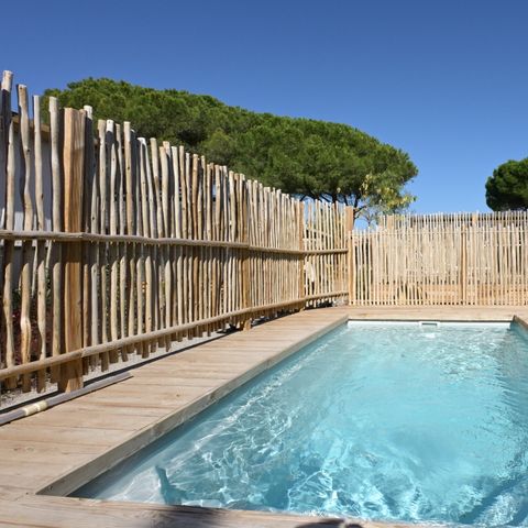 MOBILHOME 6 personas - NUEVO// Villa de la Rance Prestige 40m² - 3 dormitorios - 2 baños - Piscina - Terraza cubierta
