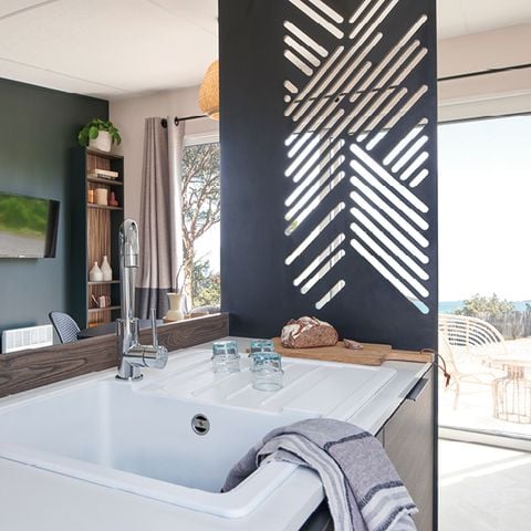 MOBILHOME 6 personnes - NEW// Villa de la Rance Prestige 40m² - 3 chambres - 2 salles de bain - Piscine - Terrasse couverte