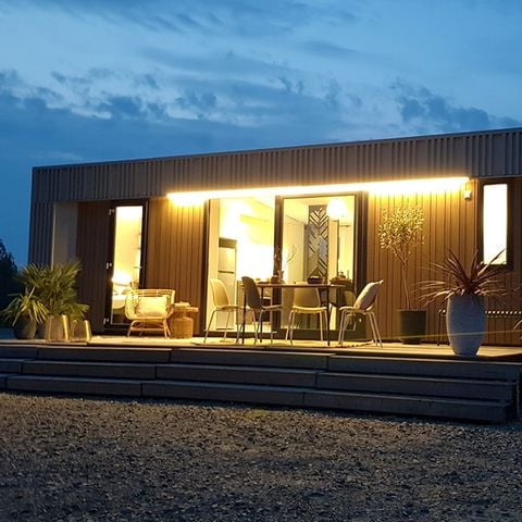 Stacaravan 6 personen - NIEUW// Villa de la Rance Prestige 40m² - 3 kamers - 2 badkamers - Zwembad - Overdekt terras