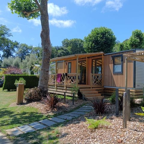 BUNGALOW 6 personnes - NEW// Villa de la Rance Prestige 40m² - 3 chambres - 2 salles de bain - SPA - Terrasse couverte