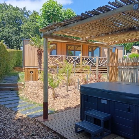 MOBILHOME 6 personas - NUEVO// Villa de la Rance Prestige 40m² - 3 dormitorios - 2 baños - SPA - Terraza cubierta