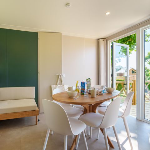 MOBILHOME 6 personas - NUEVO// Villa de la Rance Prestige 40m² - 3 dormitorios - 2 baños - SPA - Terraza cubierta