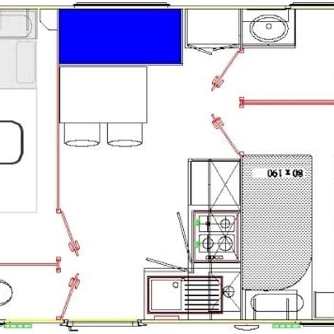 Mobilhome 4 personnes - BIKINI - 1 chambre + salon convertible 2/4 Personnes