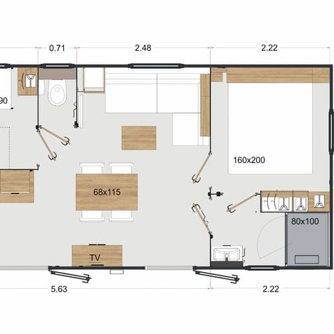 BUNGALOW 4 personnes - Premium Calypso
