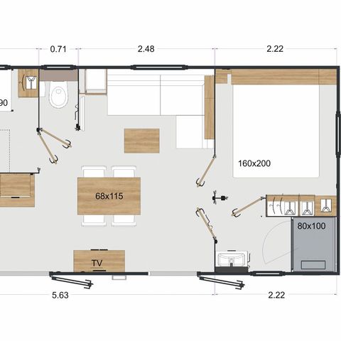 CASA MOBILE 4 persone - Calypso Premium