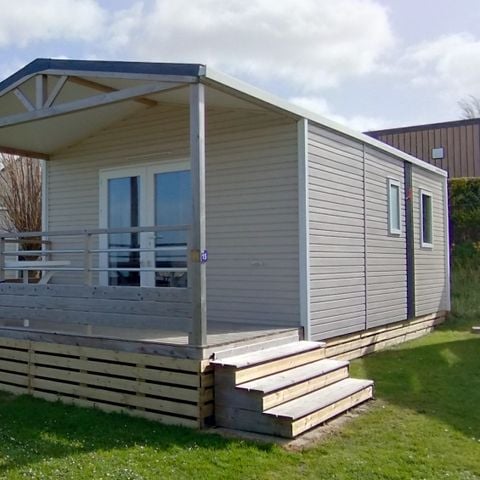 Mobilheim 4 personen - Katamaran 25m² Halbüberdachte Terrasse