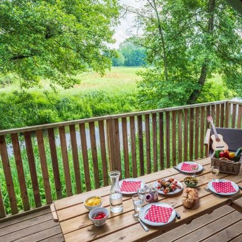 TENTE TOILE ET BOIS 5 personnes - LODGE SAFARI XL
