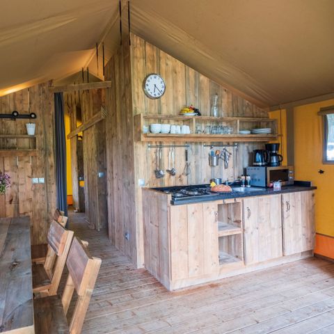 TENTE TOILE ET BOIS 5 personnes - LODGE SAFARI XL