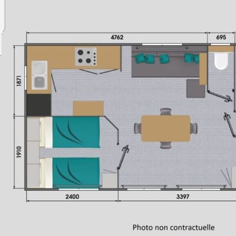MOBILHOME 4 personas - Savanah