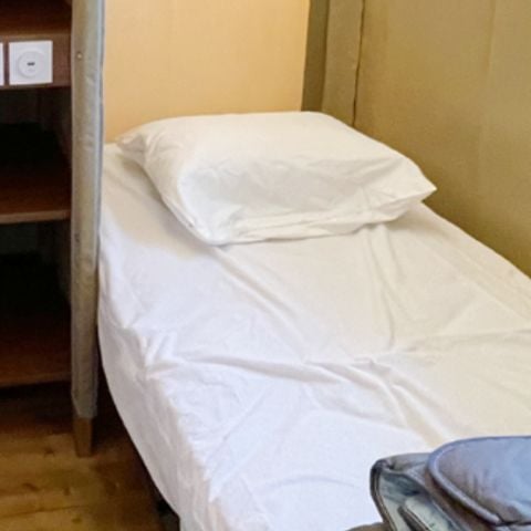 Tente en toile et en bois 4 personnes - LODGE 2 chambres/ SANS sanitaires
