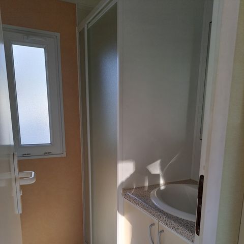 Mobilheim 5 Personen - STANDARD 2 Schlafzimmer /Terrasse