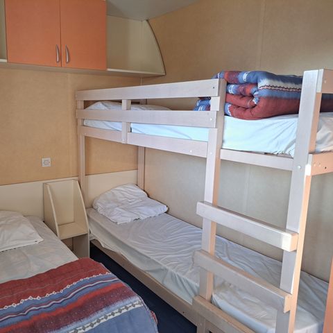 Mobilheim 5 Personen - STANDARD 2 Schlafzimmer /Terrasse