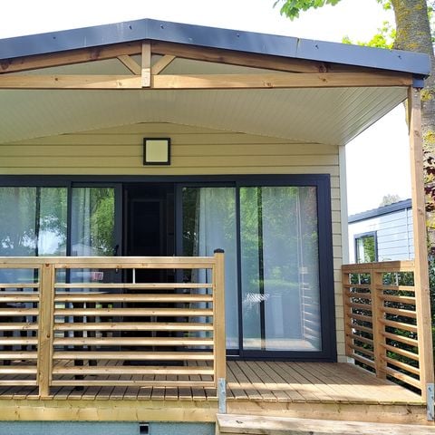 Stacaravan 4 personen -  CONFORT VUE MER 2 slaapkamers/ Terras