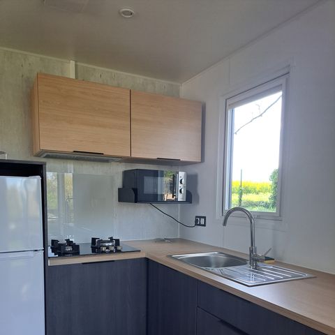Mobilheim 5 Personen - CONFORT MEERESBLICK 2 Schlafzimmer /Terrasse