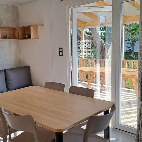 Mobilheim 8 Personen - CONFORT 6/8 Personen / 3 Schlafzimmer/ Terrasse