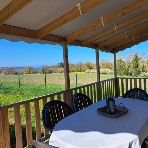 Stacaravan 8 personen - Stacaravan CONFORT VUE MER 6/8 personen / 3 slaapkamers + terras