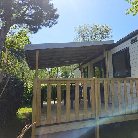 Stacaravan 6 personen - COMFORT 3 slaapkamers Terras