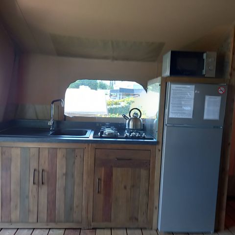 Safaritent 5 personen - Sanitaire hut