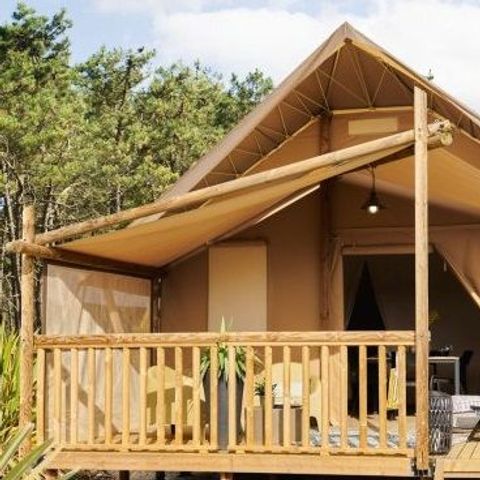 Canvas and wooden tent 5 persons - Comfort lodge