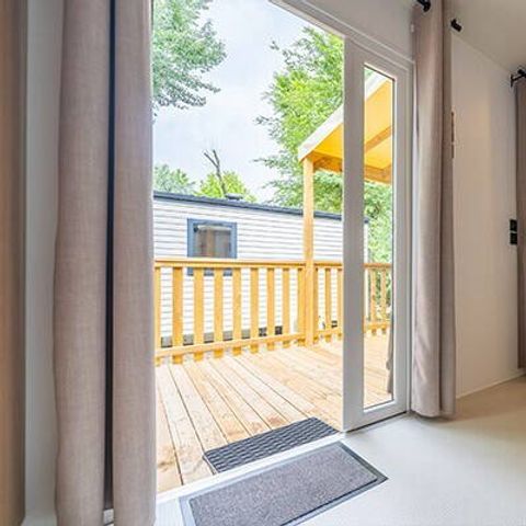 Mobilheim 6 personen - Comfort | 3 Schlafz. | 6 Pers. | Erhöhte Terrasse | Klimaanlage