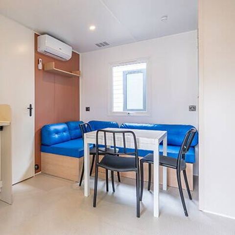 Mobilheim 6 personen - Comfort | 3 Schlafz. | 6 Pers. | Erhöhte Terrasse | Klimaanlage