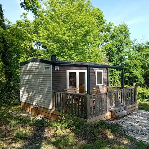 BUNGALOW 2 personnes - Mobil-Home Standard 22m² - 1 chambre + terrasse semi-couverte 12m² -