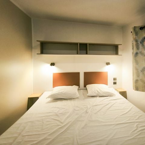 Mobilhome 2 personnes - Standard 22m² - 1 chambre - Terrasse semi-couverte 12m²
