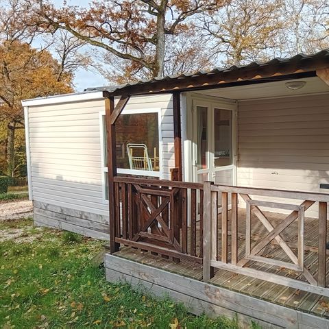 Mobile home 4 persons - Standard 32m² - 2 bedrooms + 12m² covered terrace