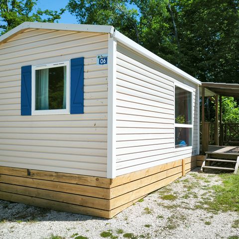 Mobile home 4 persons - Standard 32m² - 2 bedrooms + 12m² covered terrace