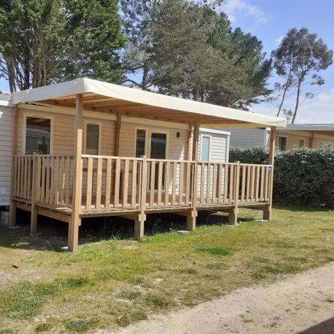 Stacaravan 6 personen - Nieuwe Premium 32m² (3 kamers -6pers.) + Terras + TV + Airconditioning